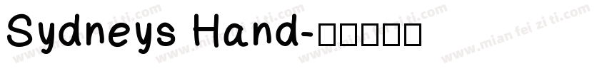 Sydneys Hand字体转换